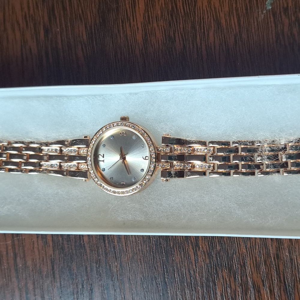 Rose gold watch